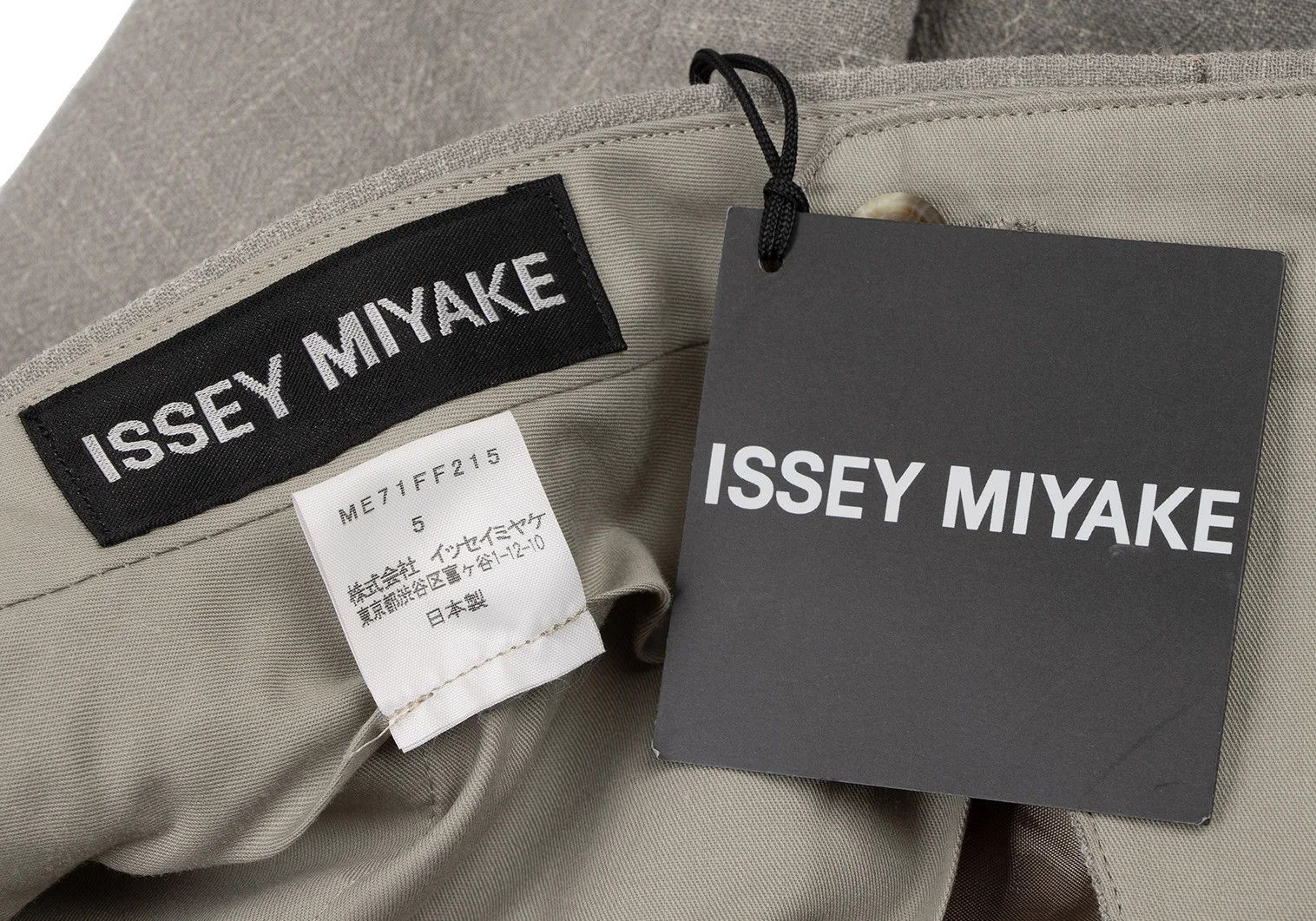 Issey Miyake Wool Linen Two-Tuck Straight Pants in Grey Size US 38 / EU 54 - 15 Thumbnail