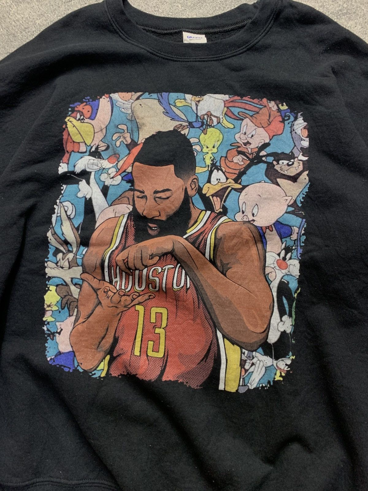 Warner Bros James Harden Houston And Looney Tunes Sweatshirt Size US XL / EU 56 / 4 - 2 Thumbnail