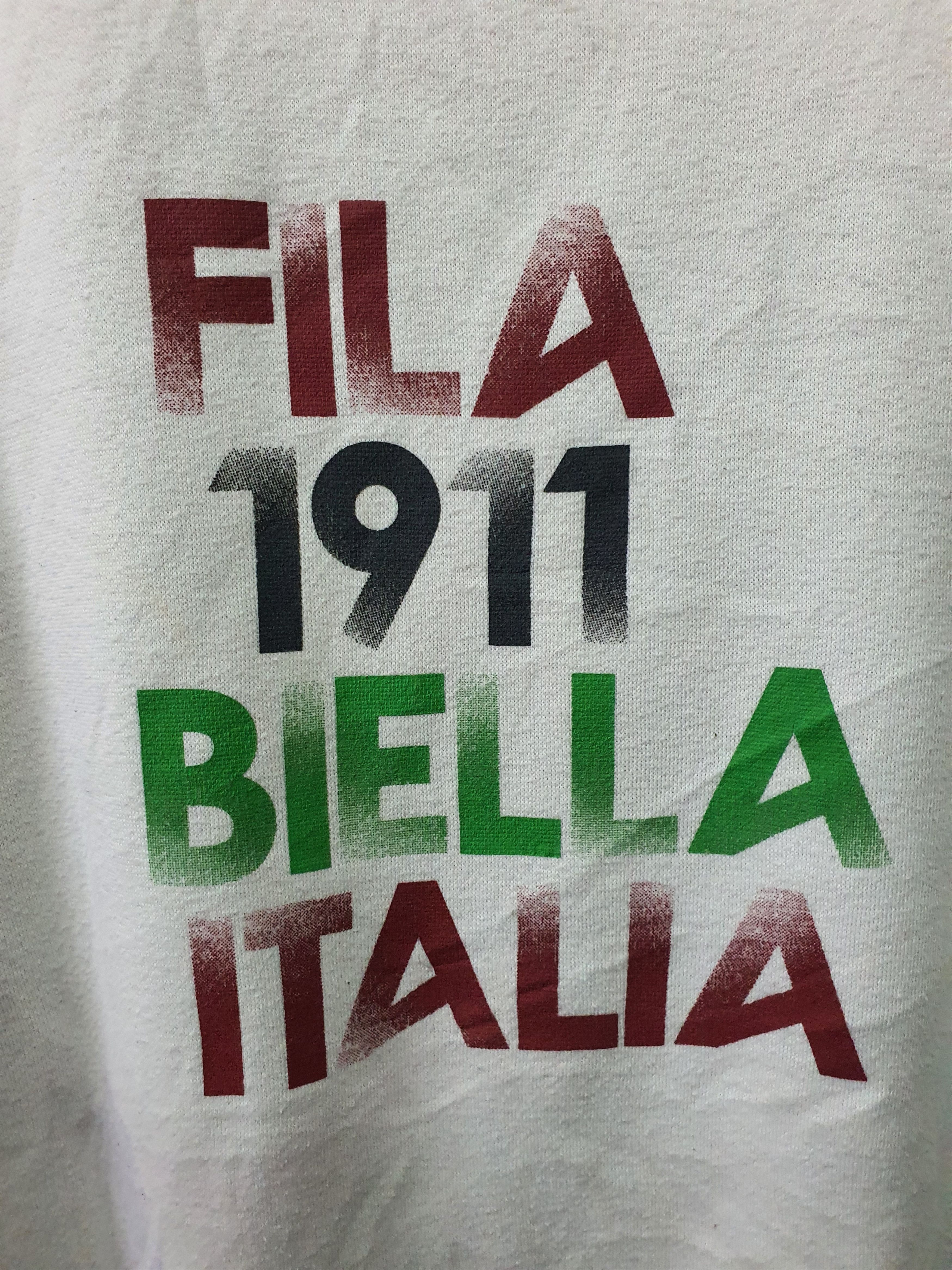 Fila vintage Fila "1911 Biella Italia" graphic sweatshirt Size US L / EU 52-54 / 3 - 4 Thumbnail