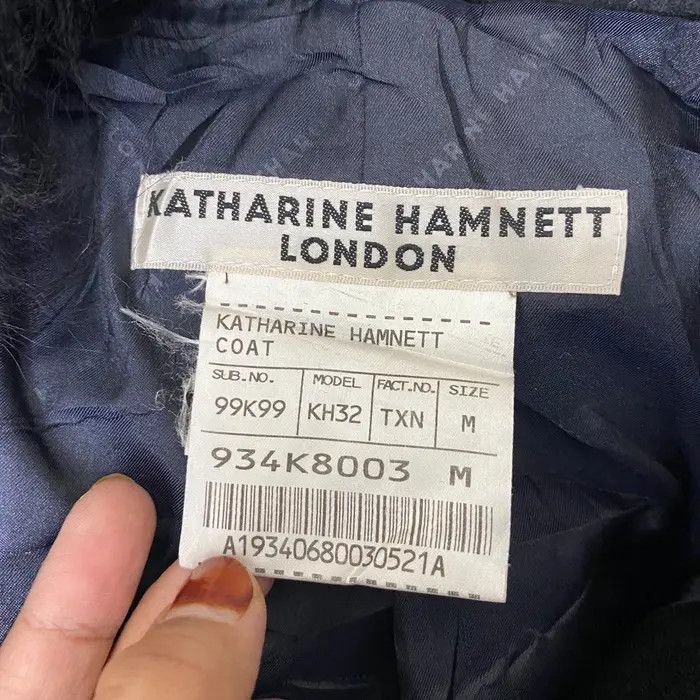 Katharine Hamnett London Vtg 90’ KATHARINE HAMNETT LONDON Duffle Jacket Heavy Coat Size M / US 6-8 / IT 42-44 - 7 Thumbnail