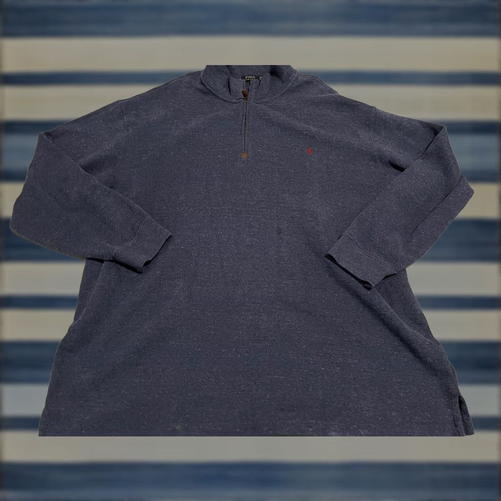 Polo Ralph Lauren Polo Ralph Lauren Sweater Pullover Blue 4XLT Mens Big & Tall Cardigan Style Cotton Pullover Size US XXL / EU 58 / 5 - 1 Thumbnail