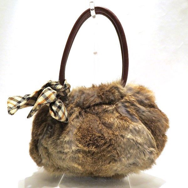 Other Other Daks Fur Leather Handbag for Women Leather Handbag in Good Condition Size ONE SIZE - 1 Thumbnail