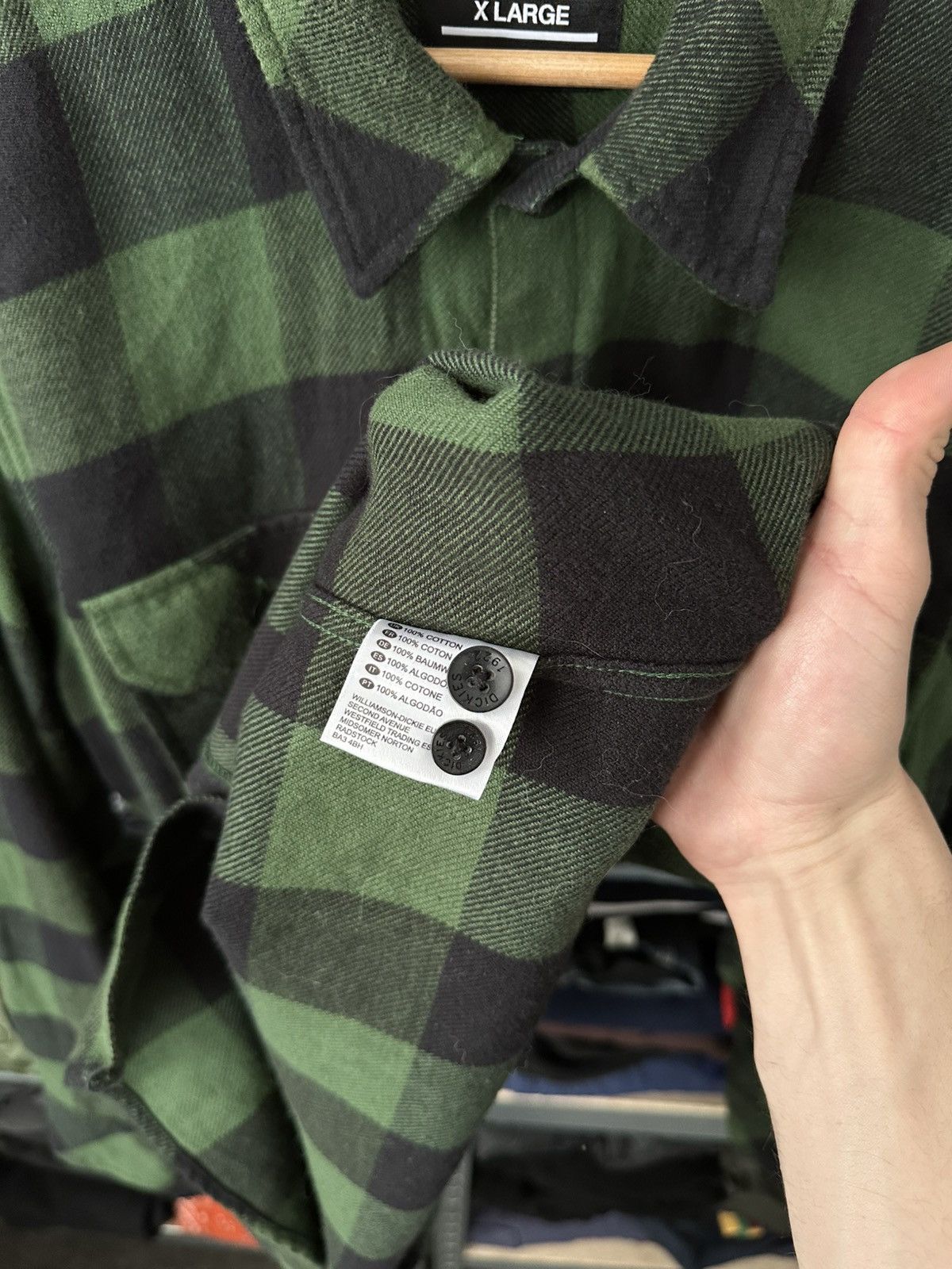 Dickies Vintage Dickies Flannel Shirt Green Checkered Button Up Y2K Size US XL / EU 56 / 4 - 9 Thumbnail