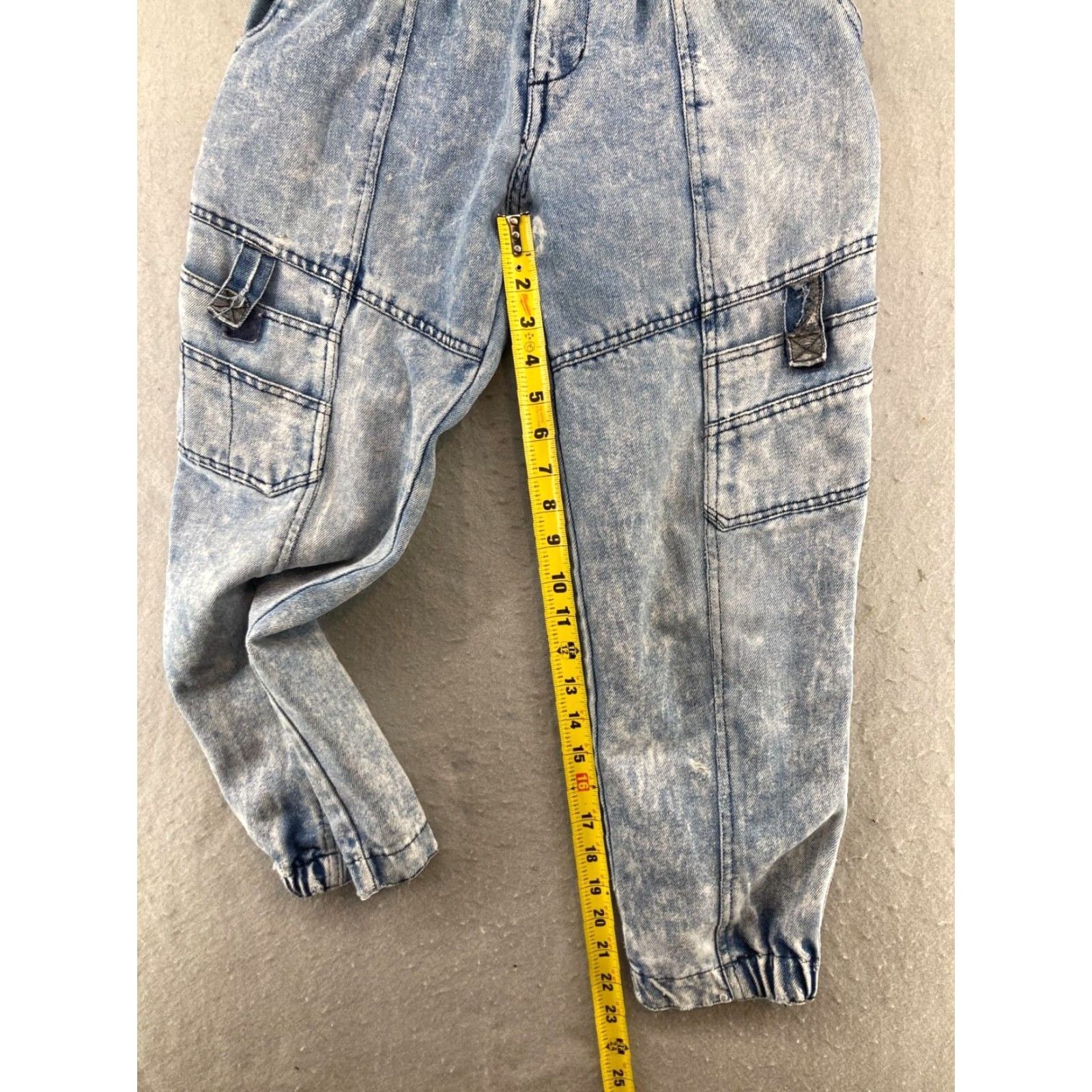 Vintage VINTAGE Academy World Revival Womens Jeans Cargo Tapered 10 Blue 80s 90s Womens Size 32" / US 10 / IT 46 - 5 Thumbnail