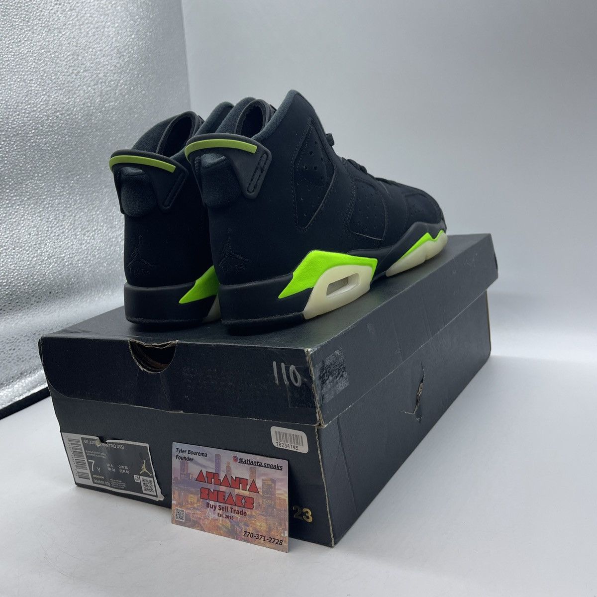 Jordan Brand Air Jordan 6 electric green Size US 7 / EU 40 - 5 Thumbnail