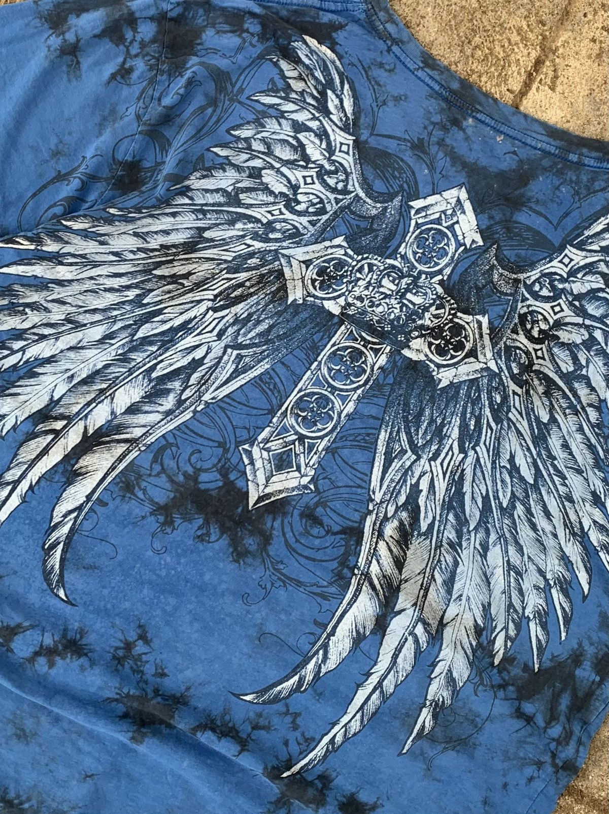 Affliction Y2K Warehouse One “Federation of Souls” Distressed Shirt Size US XXL / EU 58 / 5 - 7 Thumbnail