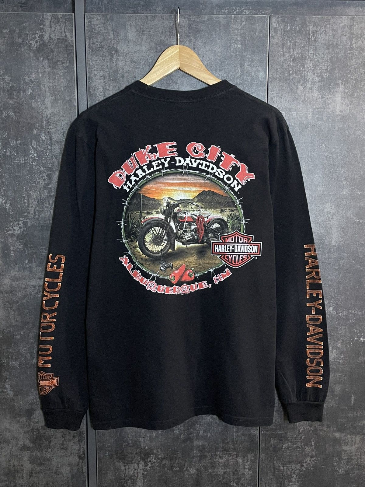 Harley Davidson Crazy Vintage Harley Davidson Skull Longsleeve 3D Emblem USA Size US M / EU 48-50 / 2 - 8 Thumbnail