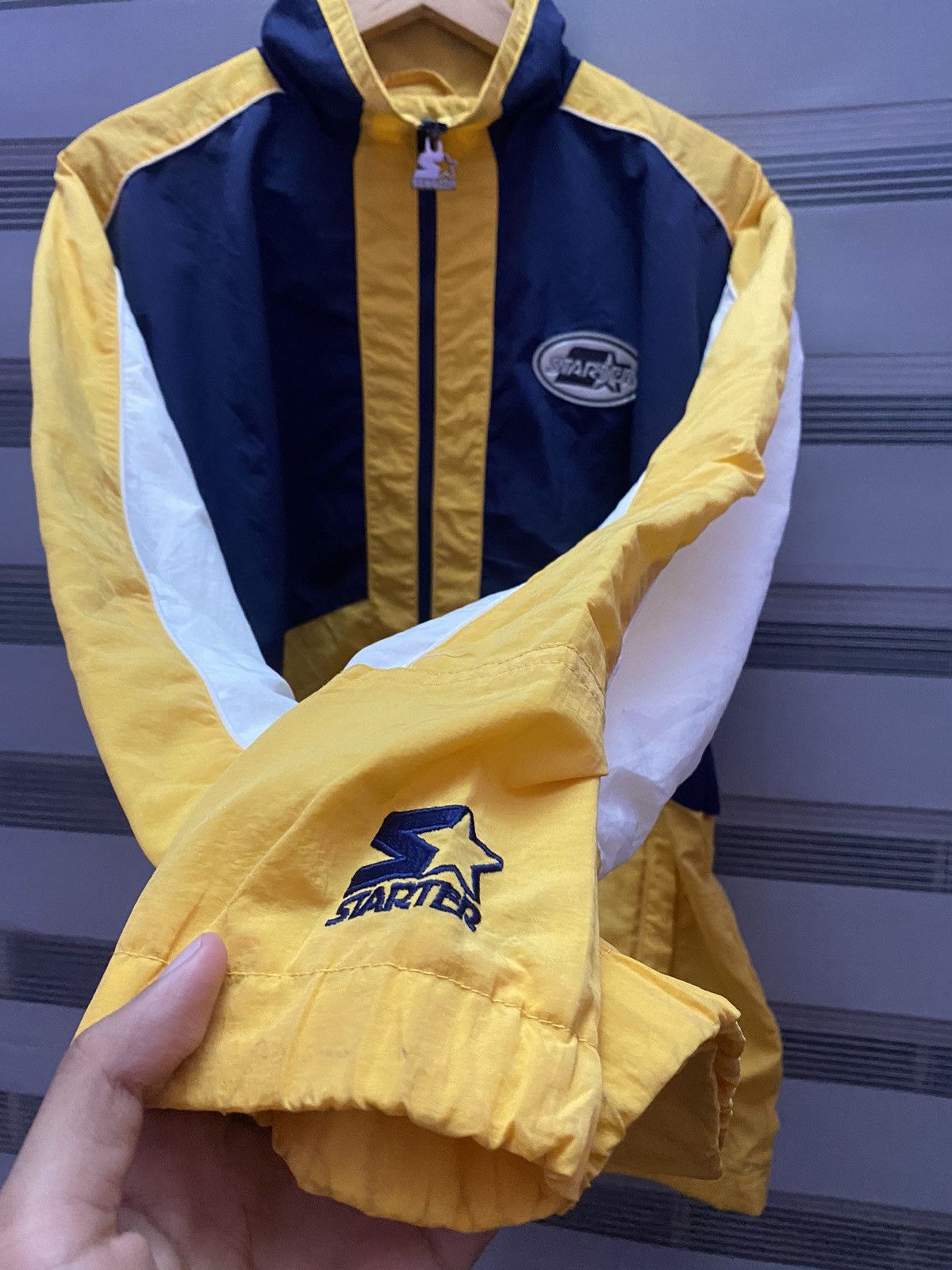 Starter × Vintage Vintage Starter Michigan Styled Light Jacket Size US L / EU 52-54 / 3 - 4 Thumbnail