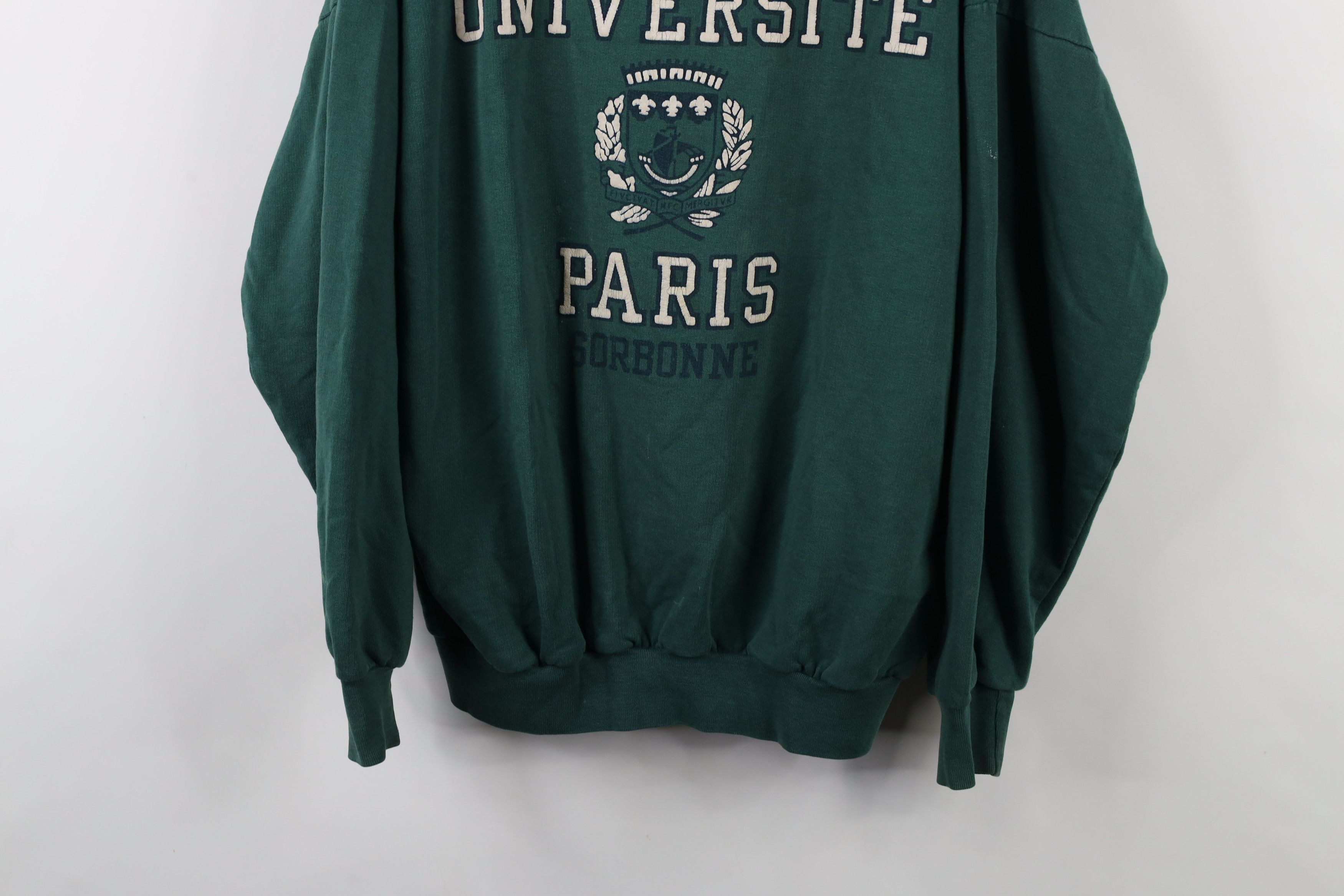 Vintage Vintage 90s Streetwear Fit University of Paris Sweatshirt Size US L / EU 52-54 / 3 - 3 Thumbnail