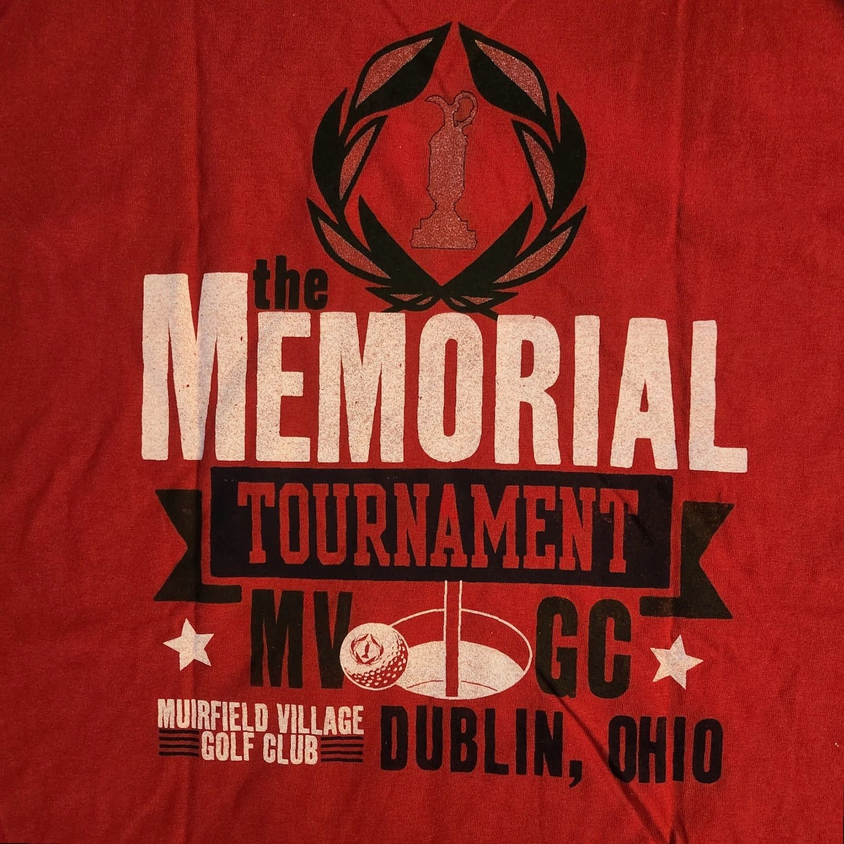Doublet Memorial Tournament T-Shirt Shirt Men's XL Red Short Sleeve Crew Neck Knit Cotton Blend breathable Lightweight USA Outdoor Summer 90s Size US XL / EU 56 / 4 - 4 Thumbnail