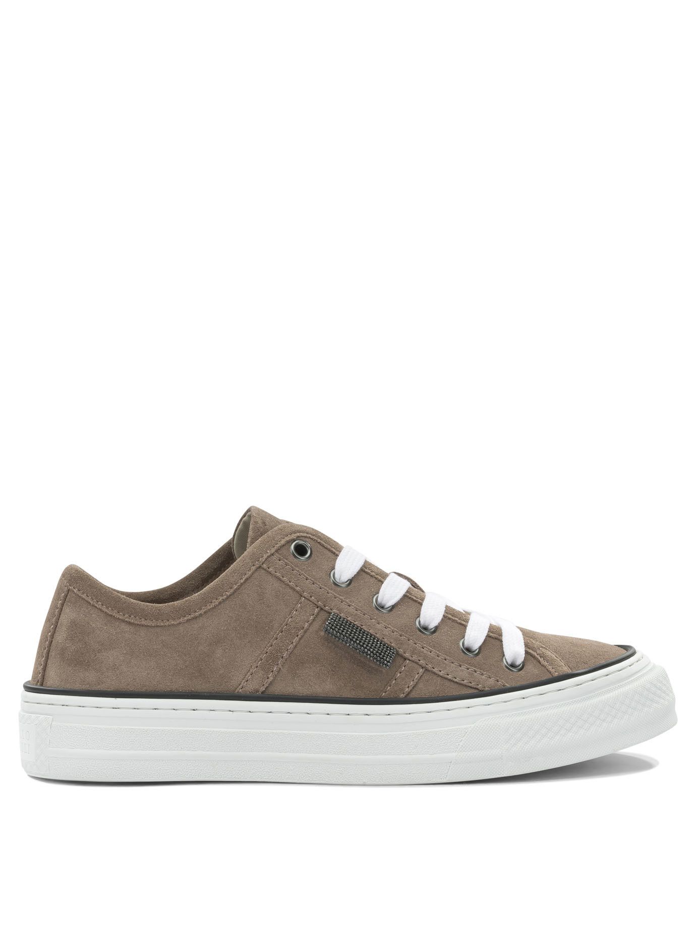 Brunello Cucinelli Brunello Cucinelli Shiny Tab Low Sneakers IT 40 Women - USA Duties Paid Size US 10 / IT 40 - 1 Thumbnail
