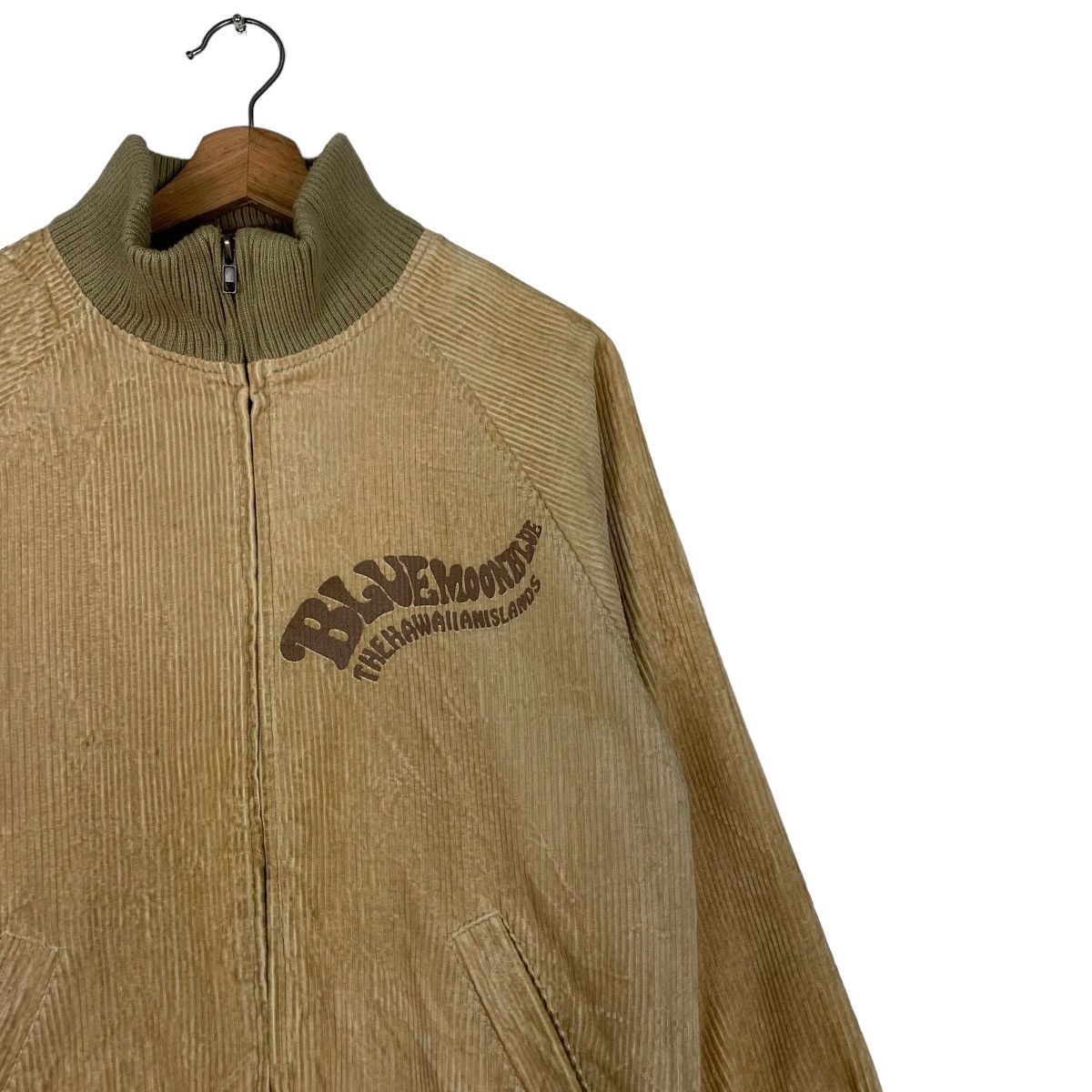 Japanese Brand BLUE MOON BLUE Big Logo Corduroy Jacket #0924-C41 Size US M / EU 48-50 / 2 - 7 Thumbnail