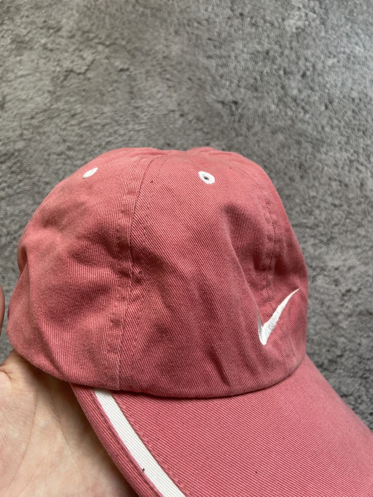 Nike × Vintage Vintage Nike Purple Faded Distressed Cap Y2K Size ONE SIZE - 7 Thumbnail