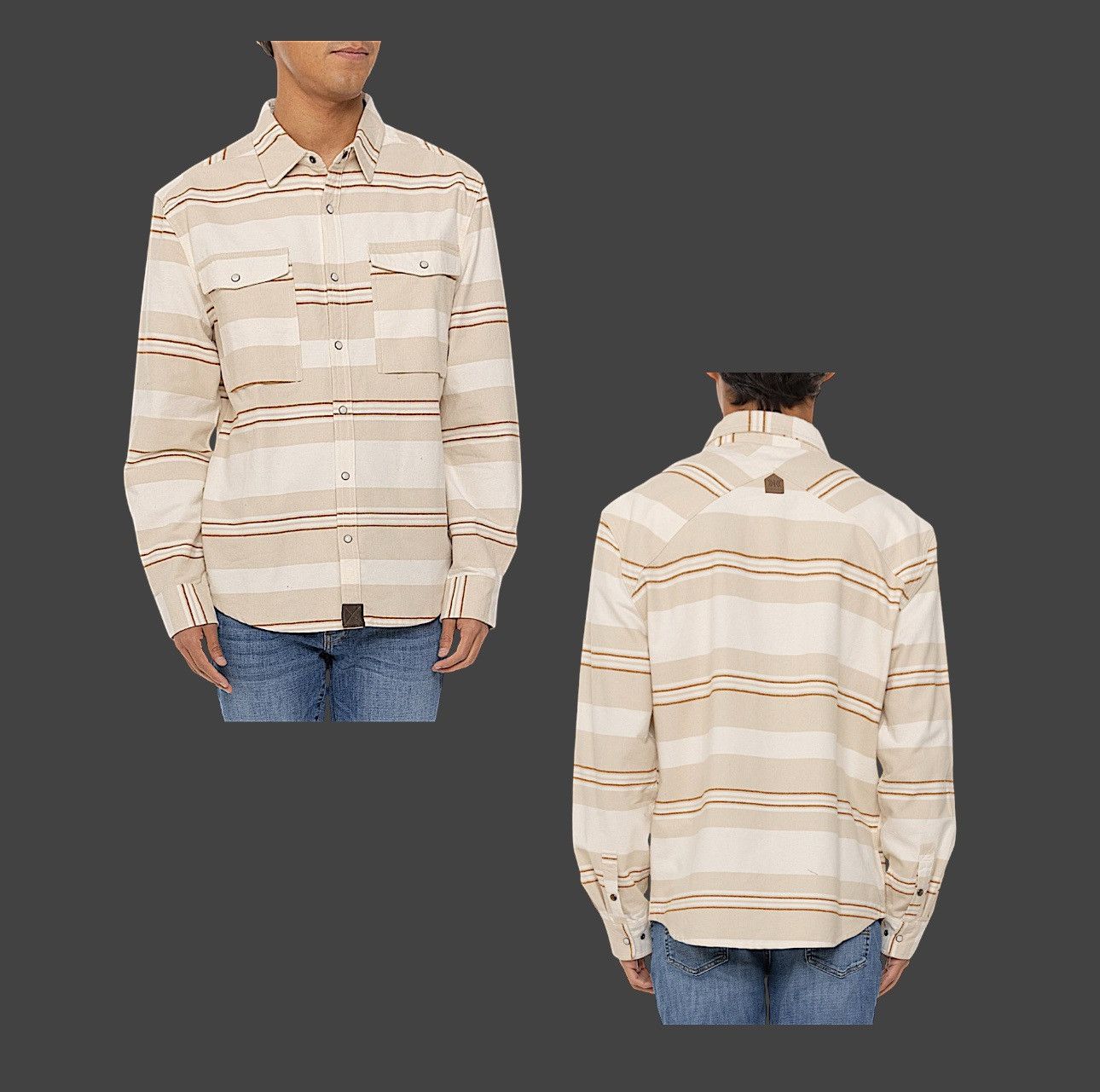 Dakota Grizzly Dakota Grizzly Men’s Beige Flannel Long Sleeve Shirt Sz M Size US M / EU 48-50 / 2 - 5 Thumbnail