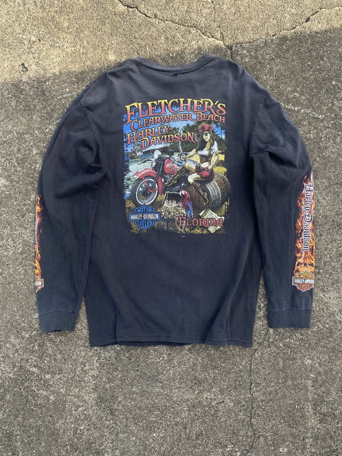 Harley Davidson 2008 Harley Davidson Skull Flame Size US L / EU 52-54 / 3 - 2 Thumbnail