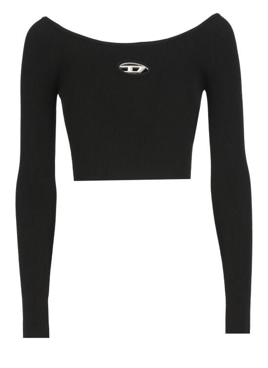 Diesel DIESEL Women Sweater A14189 0DLAX9XX Black Size M / US 6-8 / IT 42-44 - 1 Thumbnail