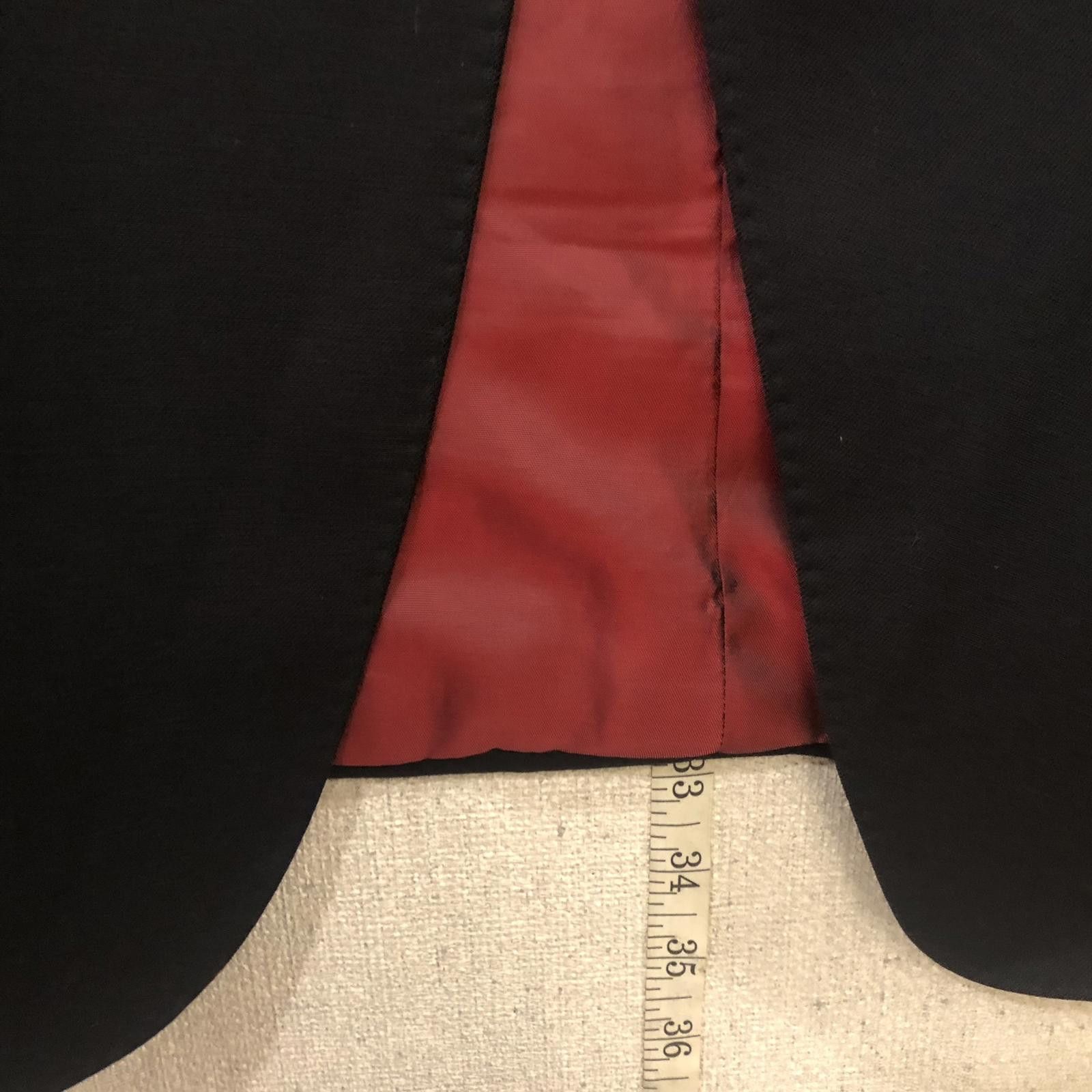 Saks Fifth Avenue Saks Fifth Avenue Black Sport Coat Made by Samuelsohn 44 L-T Size 44L - 5 Thumbnail