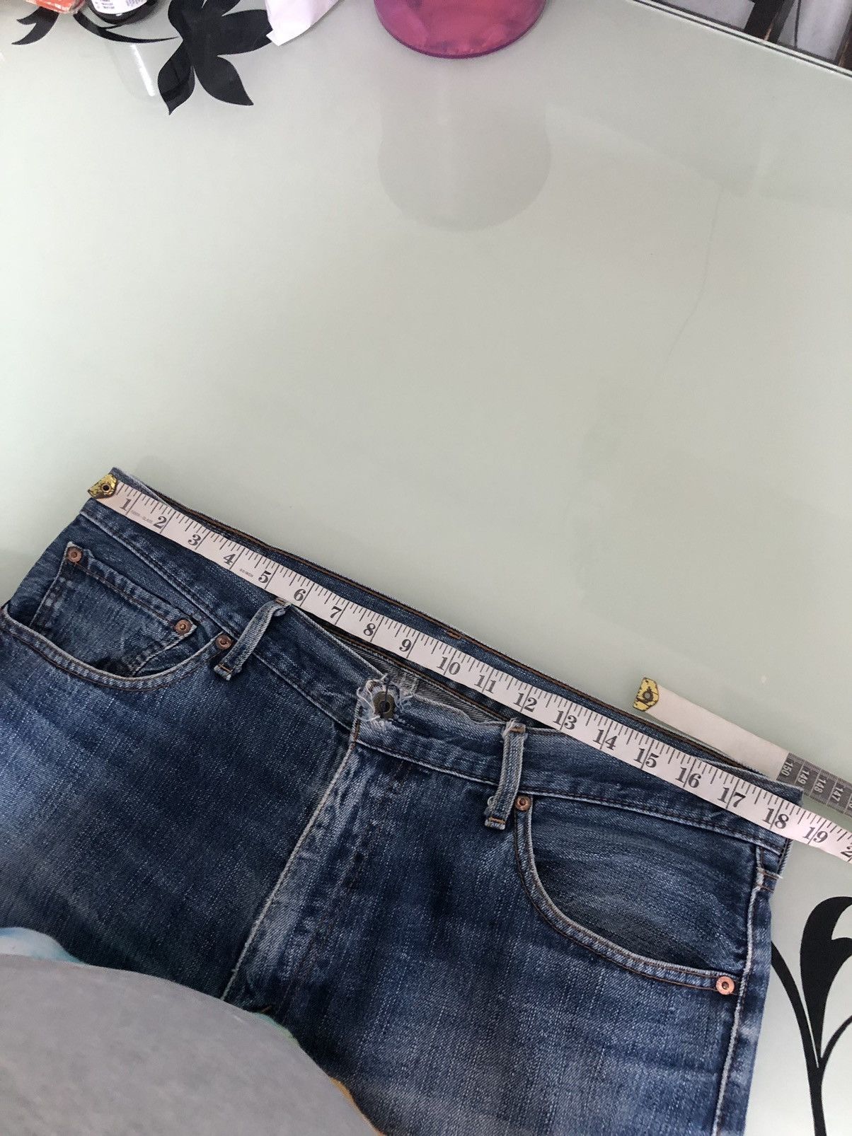 Levi's Vintage Levis 502 Flare Straight Cut Distressed Jeans Size US 37 - 19 Thumbnail