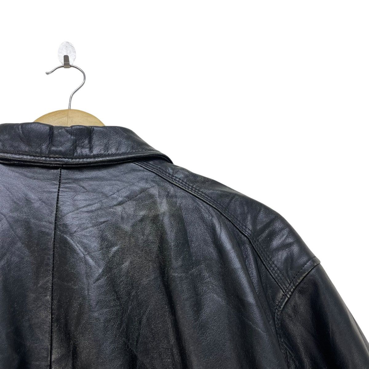 Genuine Leather × Japanese Brand Fiorenza Bomber Genuine Leather Jacket Size US M / EU 48-50 / 2 - 7 Thumbnail
