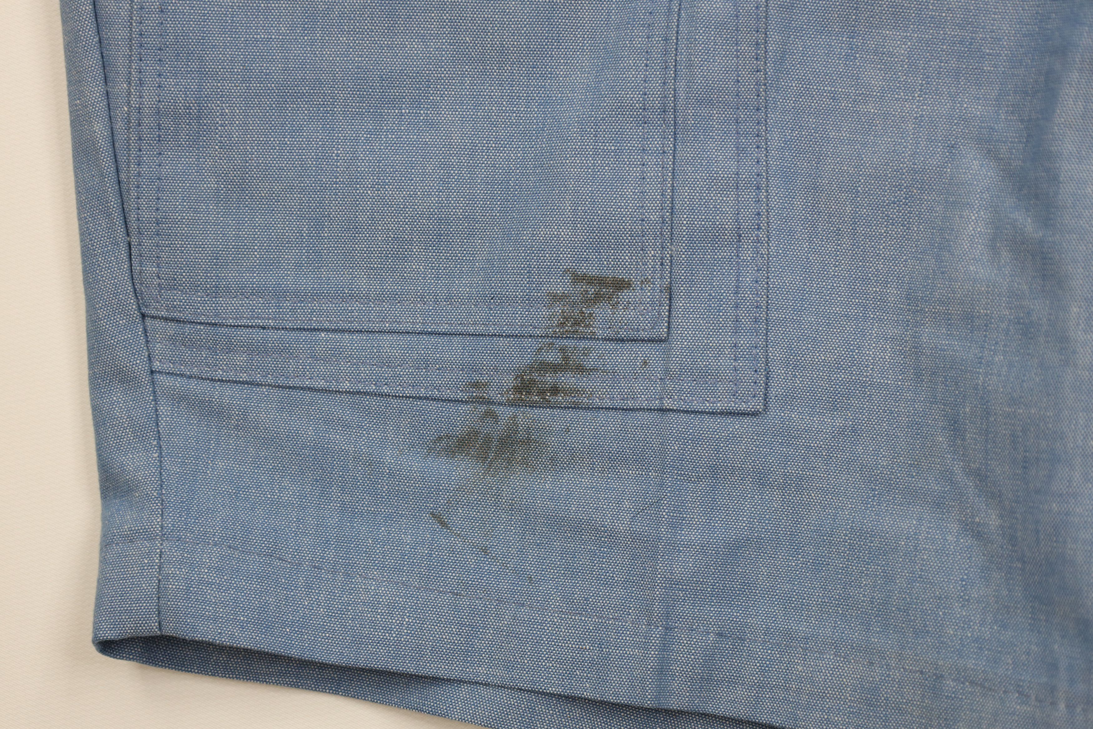 Vintage Vintage 70s Streetwear Chambray Above Knee Shorts Blue USA Size US 36 / EU 52 - 5 Thumbnail