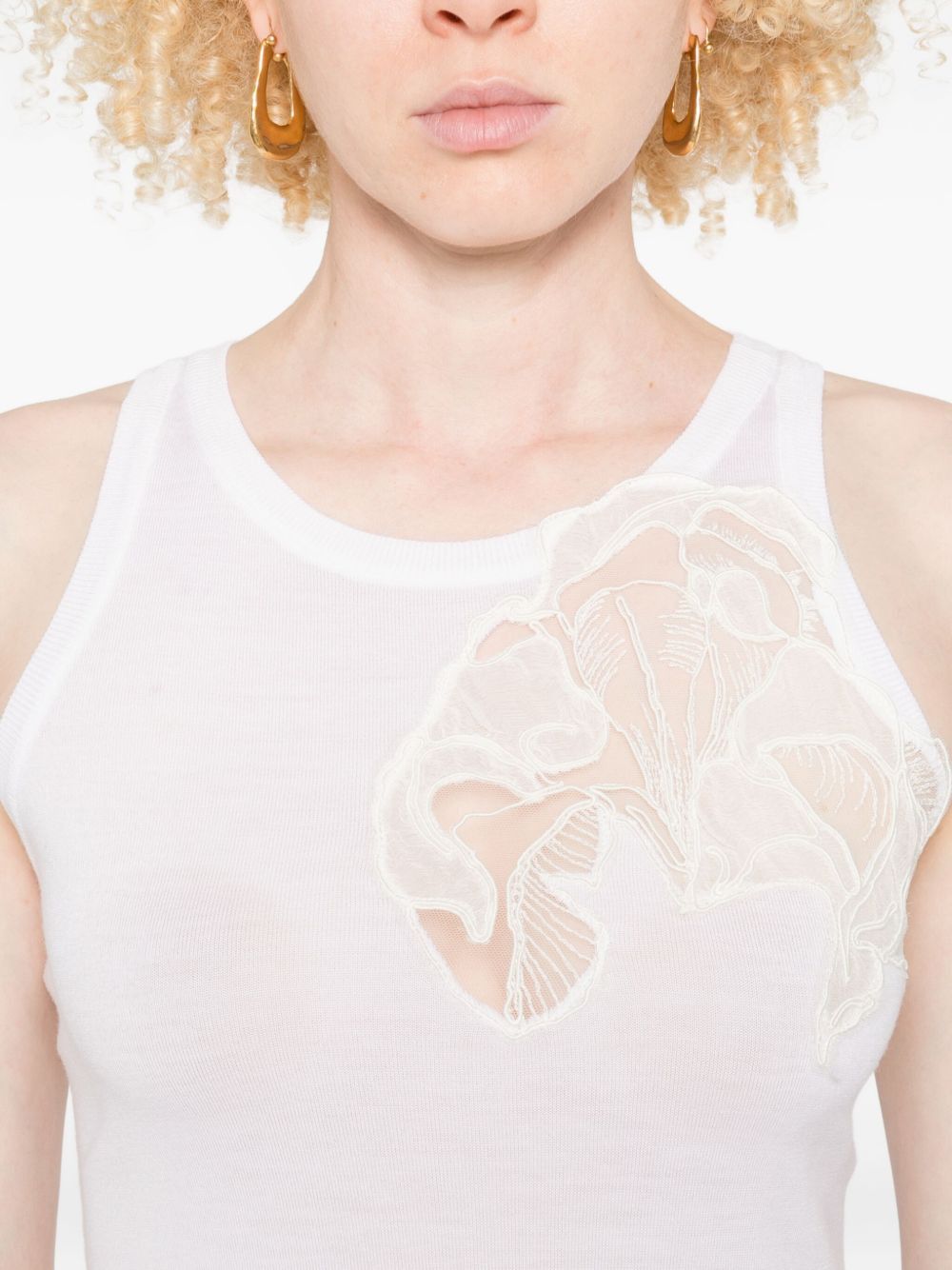 Ermanno Scervino WOOL TANK TOP Size S / US 4 / IT 40 - 1 Thumbnail