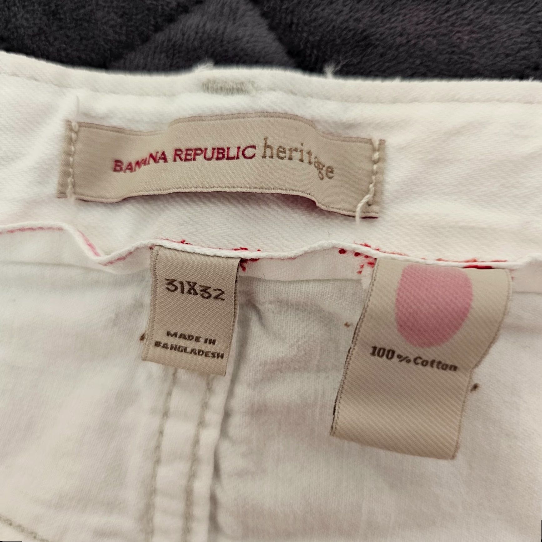 Banana Republic VINTAGE Banana Republic Straight Leg Jeans Men's 31 x 32 Heritage White Size US 31 - 3 Thumbnail