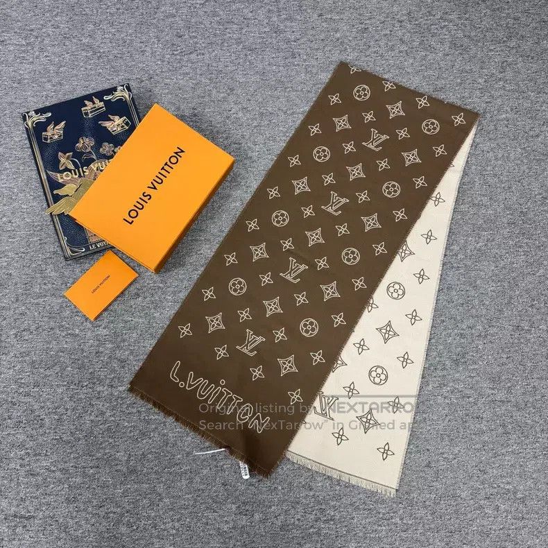 Louis Vuitton Louis Vuitton Reversible presbyopic wool scarf Size ONE SIZE - 1 Thumbnail