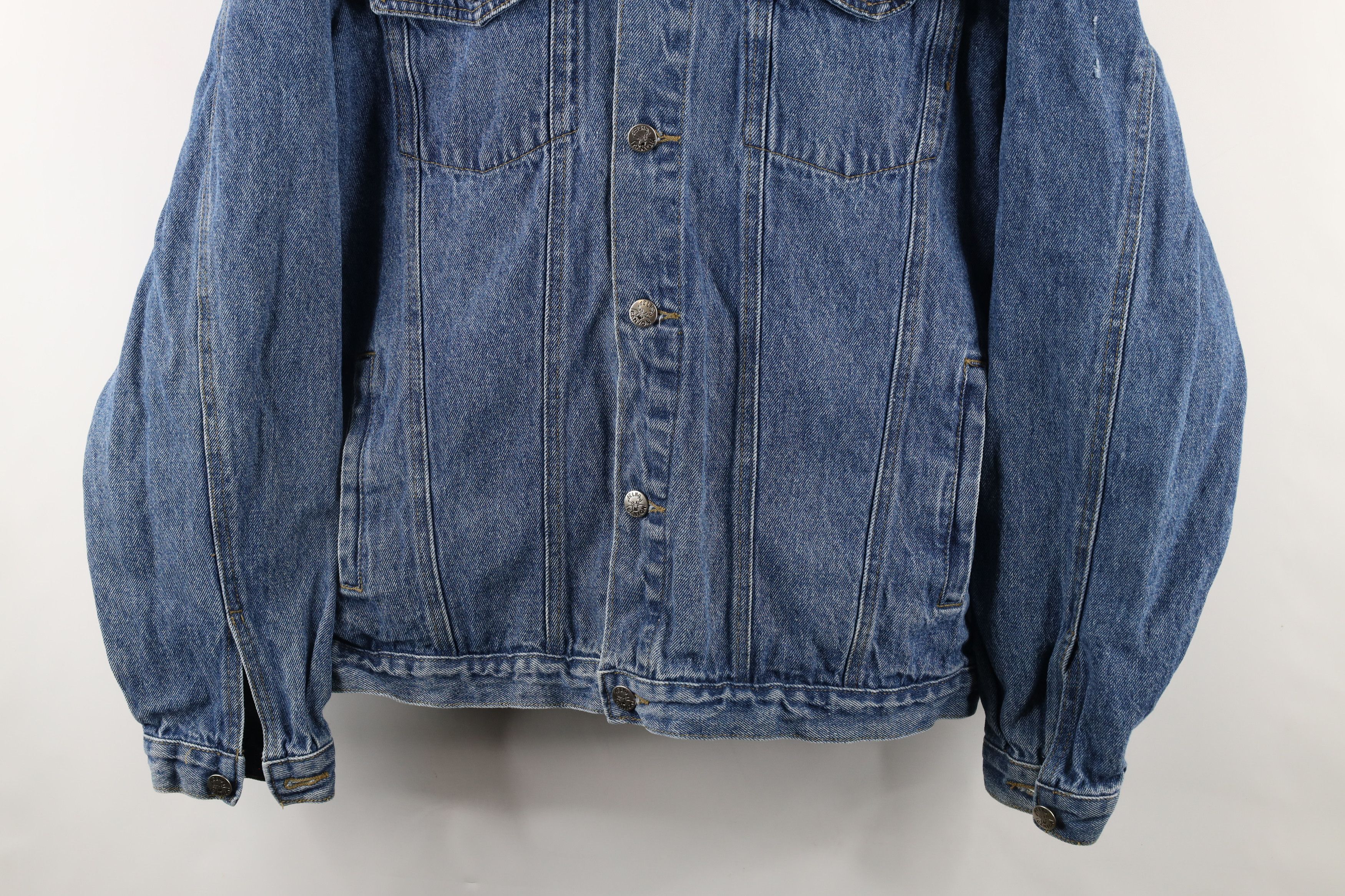 Vintage Vintage 90s Streetwear Buck Denim Jean Trucker Jacket Blue Size US XL / EU 56 / 4 - 3 Thumbnail