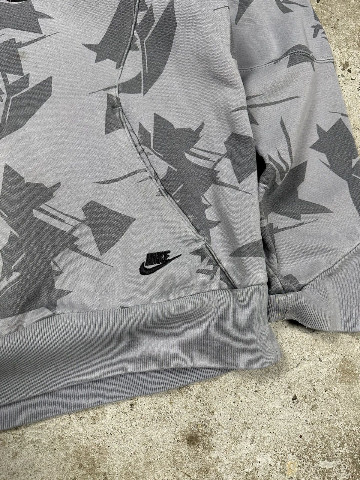 Nike Vintage Y2K Nike Air Grey Boxy Fit Hoodie Sweatshirt Swoosh Size US M / EU 48-50 / 2 - 3 Thumbnail