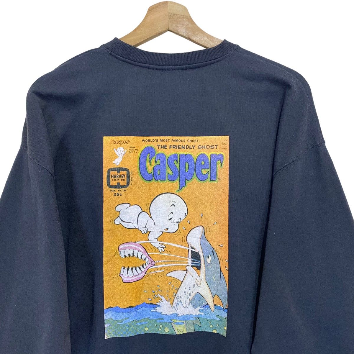 Cartoon Network × Japanese Brand The Friendly Ghost Casper Big Logo Sweatshirt Size L Size US L / EU 52-54 / 3 - 4 Thumbnail