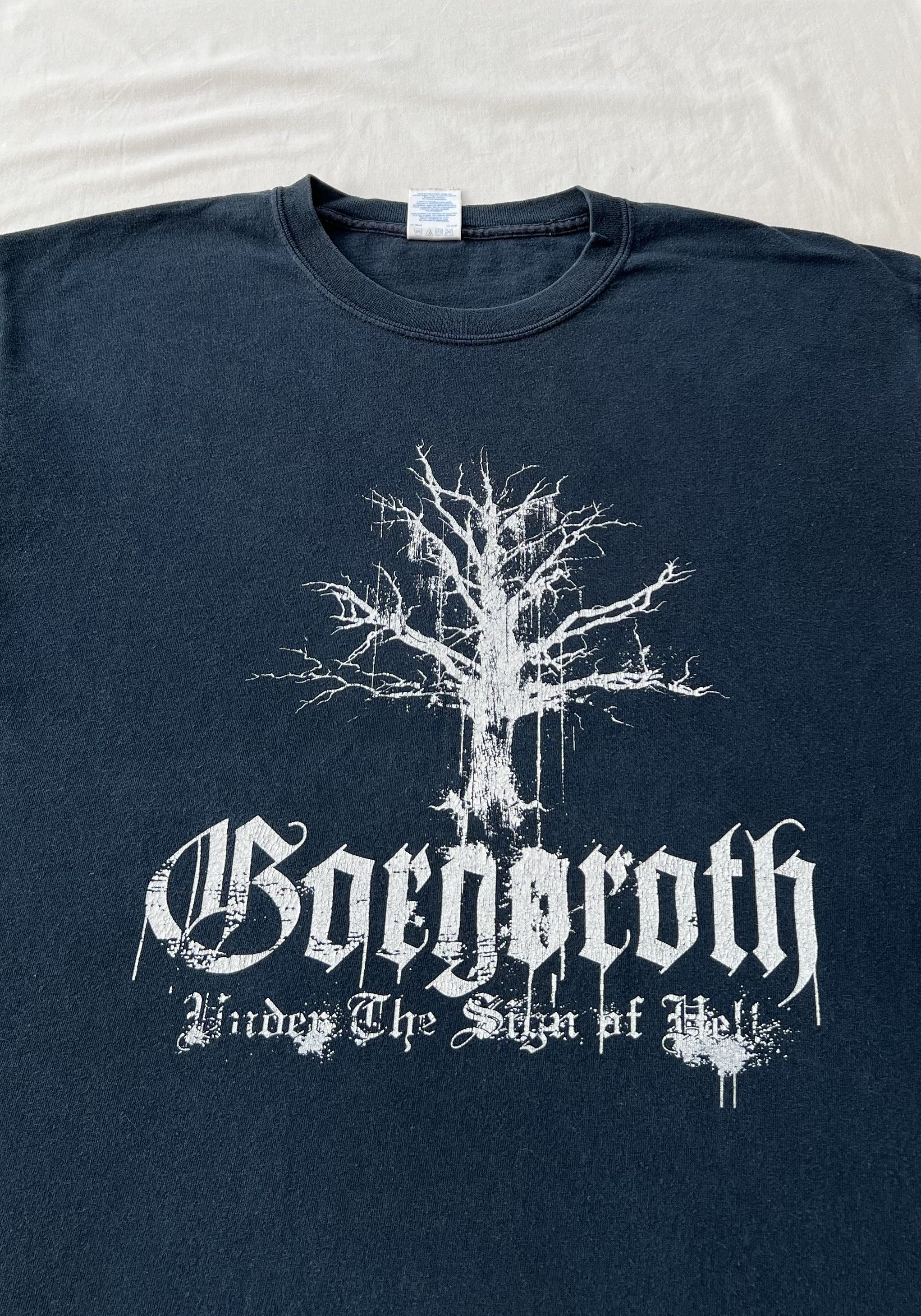 Band Tees Vintage 2000s Gorgoroth Black Metal Band 666 Black T-shirt Size US L / EU 52-54 / 3 - 5 Thumbnail