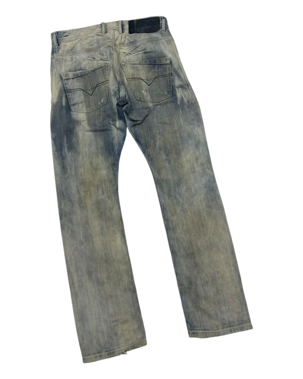 Diesel RARE VINTAGE DIESEL ACID WASH DESTROYED DENIM JEANS Size US 31 - 4 Thumbnail