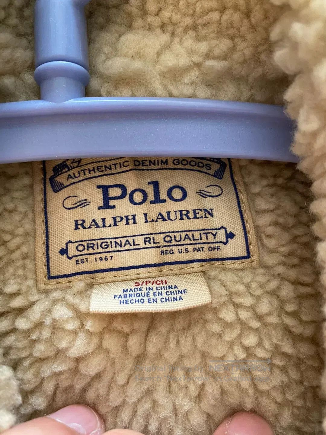 Polo Ralph Lauren brown leather jacket with fur collar. Size US S / EU 44-46 / 1 - 3 Thumbnail
