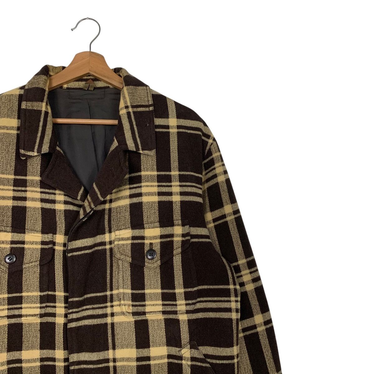 Japanese Brand Vintage PASHU SHIN HOSOKAWA Checked Flannel Jacket 2918-C132 Size US M / EU 48-50 / 2 - 5 Thumbnail