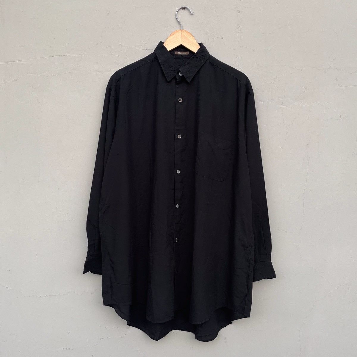 image of Avant Garde x Yohji Yamamoto Vintage Yohji Yamamoto Shirt in Black, Men's (Size XL)