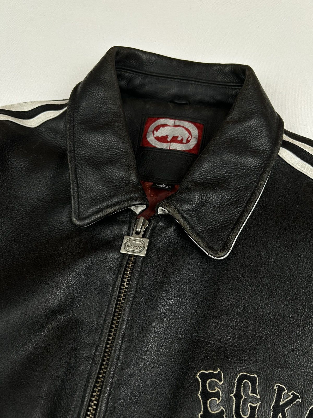 Ecko Unltd. × Vintage 90s-2000s Ecko Unlimited Leather Jacket Size US L / EU 52-54 / 3 - 10 Thumbnail