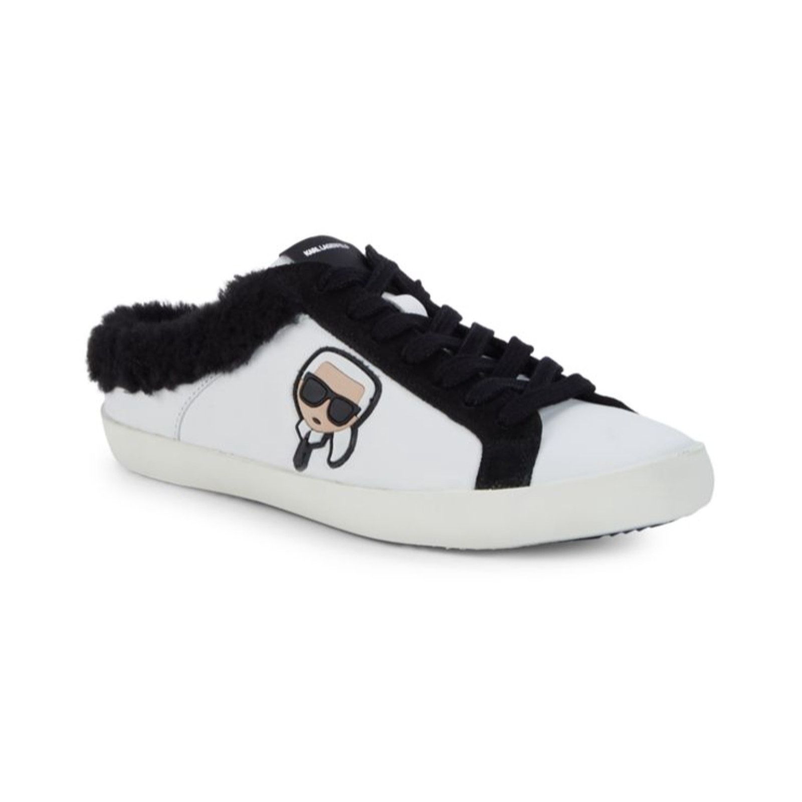 Karl Lagerfeld KARL LAGERFELD Lace-Up Leather m-Backless Sneakers Mule $275 Size US 10.5 / IT 40.5 - 2 Thumbnail