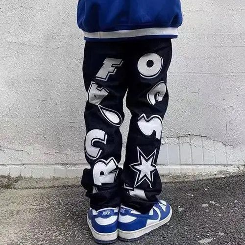 Japanese Brand × Vintage star print street pants Size US 31 - 1 Thumbnail