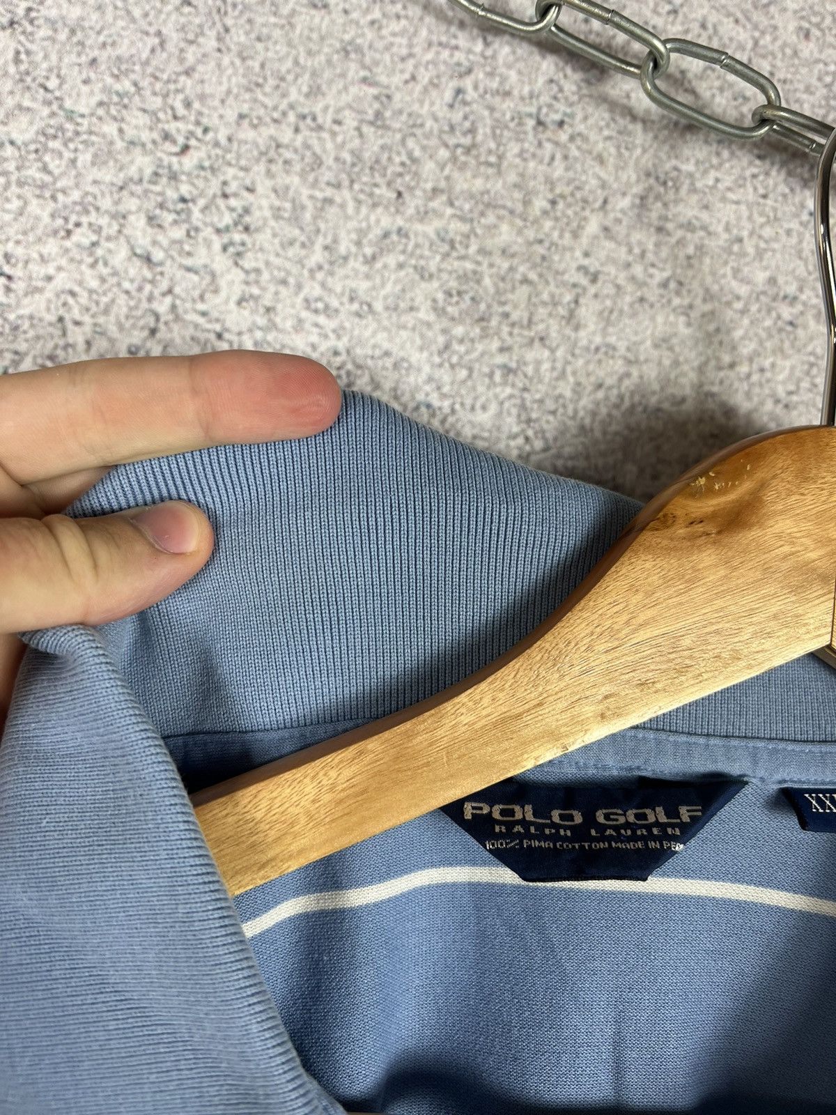 Vintage Vintage Polo Ralph Lauren Striped Rugby Shirt Polo Tee Size US XXL / EU 58 / 5 - 4 Thumbnail