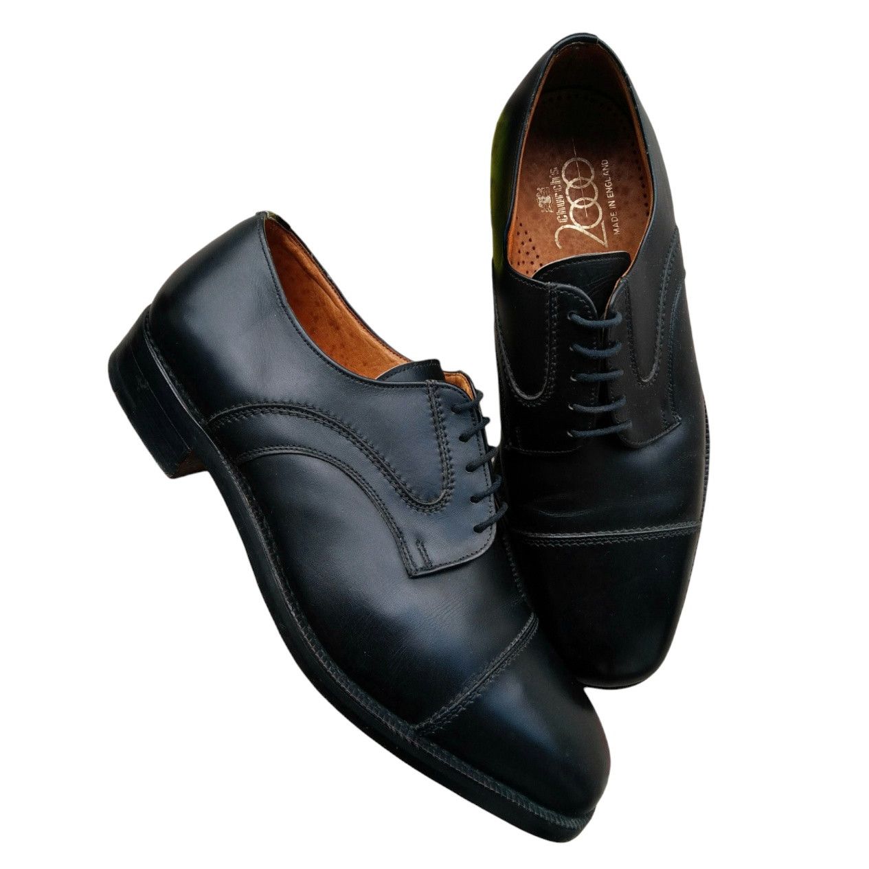 Church's Church's Black Captoe Derby Shoes Size US 7 / EU 40 - 2 Thumbnail