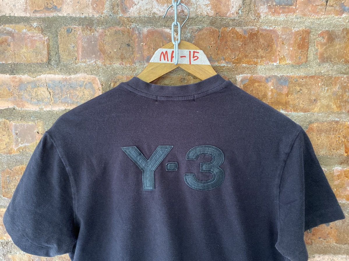 Yohji Yamamoto 🔥2006 Leather Y-3 Back logo tee Size US M / EU 48-50 / 2 - 6 Thumbnail