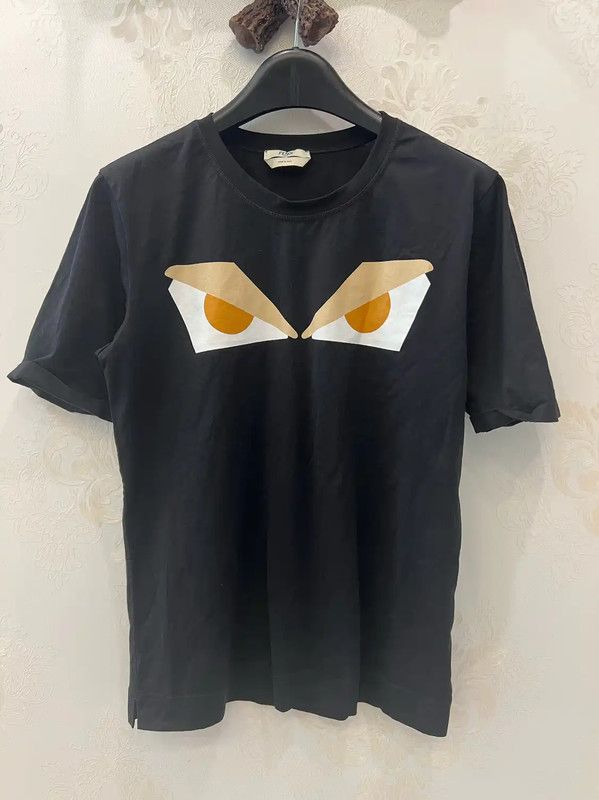 Fendi Fendi Black Cotton Women's Short Sleeve Tee 0089 Size M / US 6-8 / IT 42-44 - 1 Thumbnail