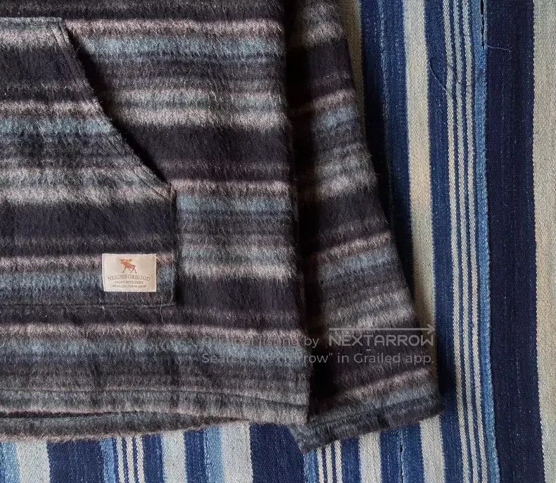 Neighborhood Neighborhood Embroidered Crewneck Wool Sweater Coat Size US XL / EU 56 / 4 - 4 Thumbnail