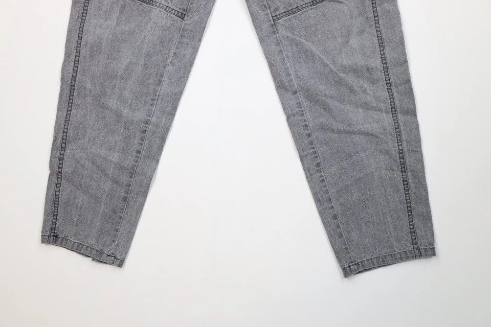 Vintage Vintage 80s Streetwear Tapered Parachute Cargo Pants Gray Size US 30 / EU 46 - 4 Thumbnail