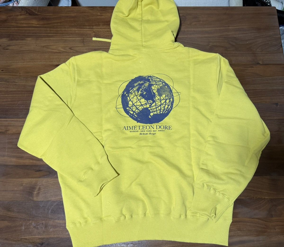Aime Leon Dore Aime Leon Dore ALD The ‘64 Hoodie Globe Unisphere Yellow XXL Size US XXL / EU 58 / 5 - 7 Thumbnail