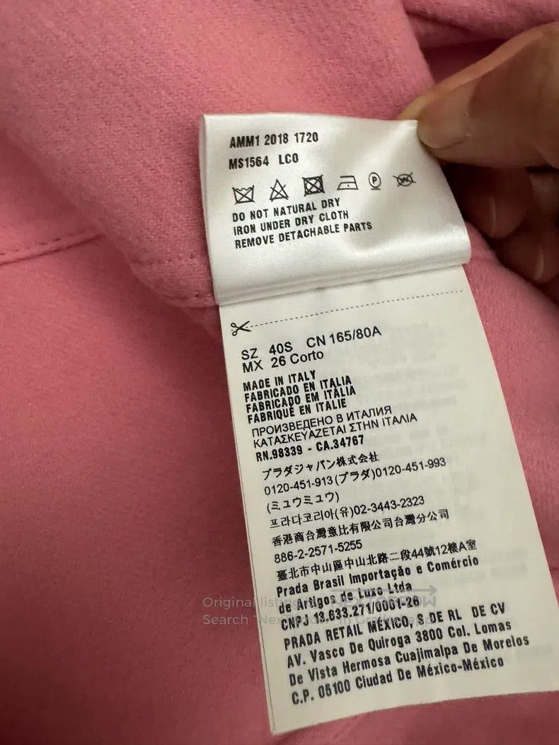 Miu Miu Miu Miu 40 Pink 100% wool coat Size L / US 10 / IT 46 - 6 Thumbnail