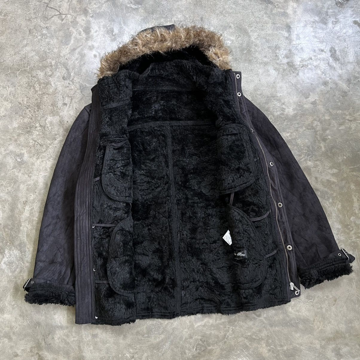 14th Addiction 2000s Nota Bene 14th Addiction Style Fur Suede Jacket Size US L / EU 52-54 / 3 - 2 Thumbnail