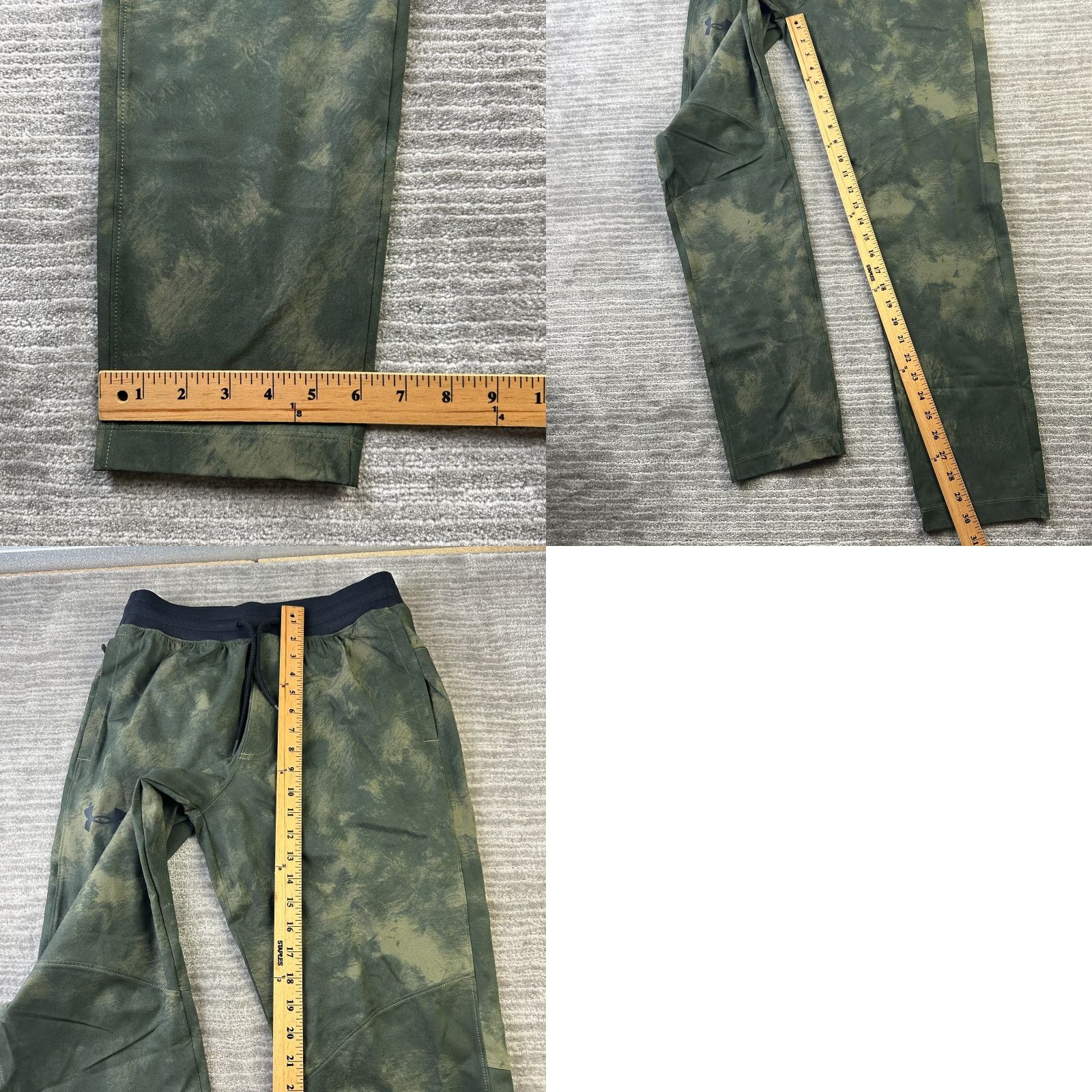 Under Armour Under Armour Pants Mens Medium Green Printed Elite Tapered Sportstyle Size US 31 - 8 Thumbnail