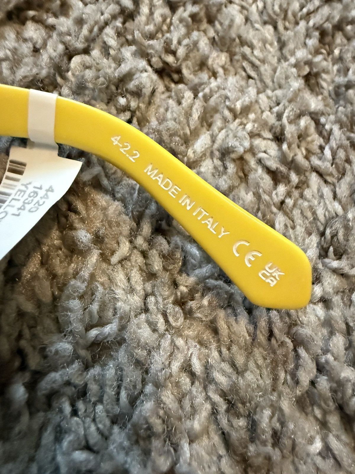 Off-White Off-White Toledo Half rim sunglasses Acetate Yellow Size ONE SIZE - 7 Thumbnail