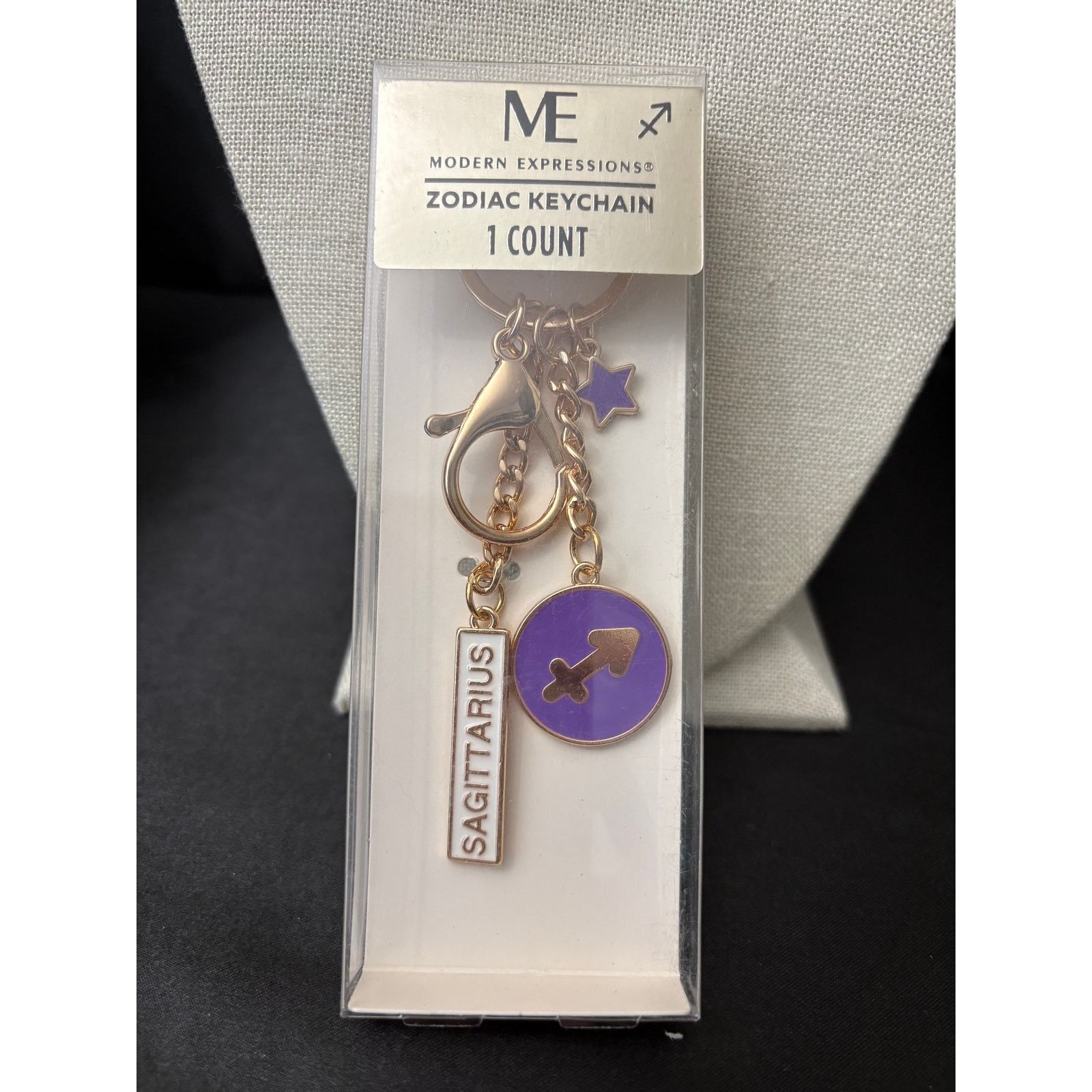 Other NIB ME Sagittarius Keychain Gold Tone Charm Size ONE SIZE - 1 Thumbnail